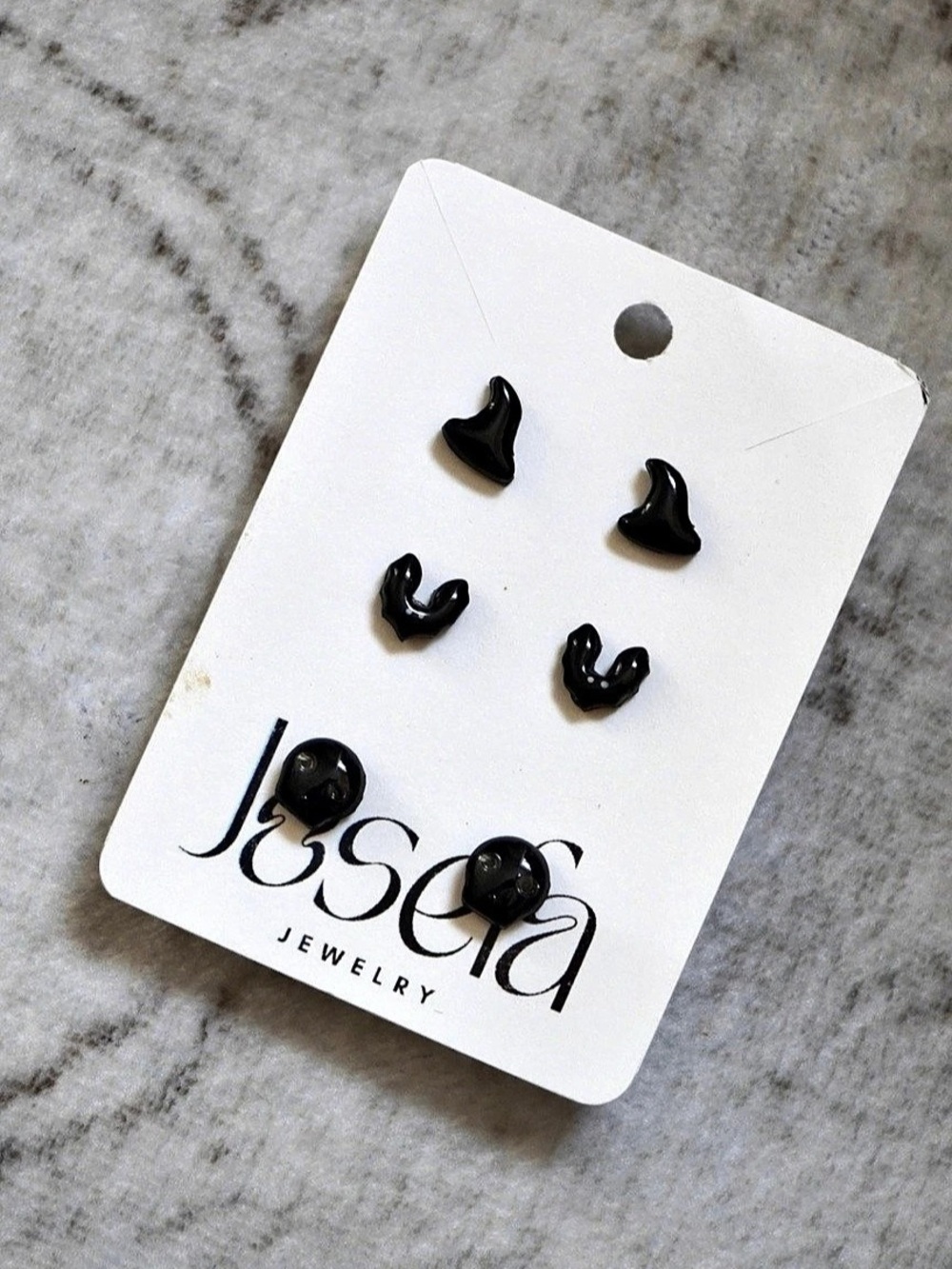 Halloween Black Earrings Set NWT
